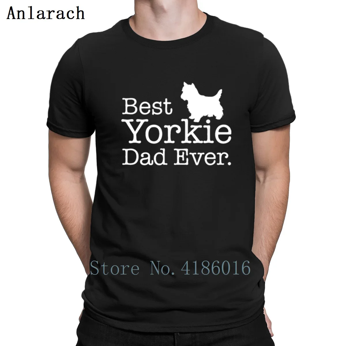 Футболка с надписью "Best jorkie Dad Ever", винтажный Размер, S-3xl, поп-топ, футболка, хлопок, Мужская футболка, новинка, комическая футболка