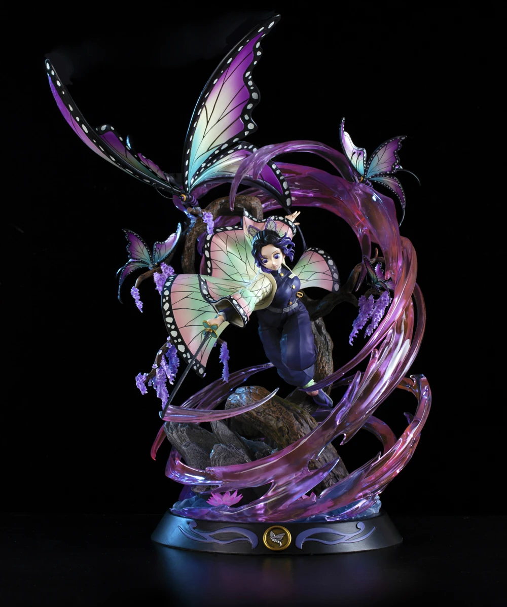 【古罗】魔方鬼灭之刃鬼杀队虫柱蝴蝶忍GK限量手办雕像0 (3)