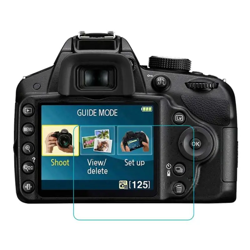 HD lcd защита для экрана камеры для Nikon D3400 D3300 D3200 D3100 защитная пленка