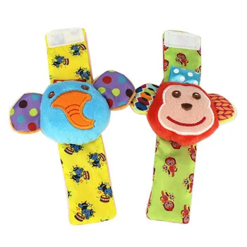 

Baby Wrist Rattle High-quality Cartoon Shapes Rattle Delicate Cute Kawaii Good Workmanship Skin-friendly Fabric Baby Toys