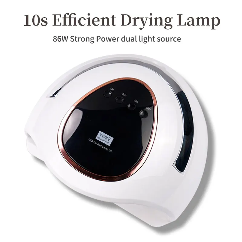 

Powerful UV LED Lamp for Manicure Fast Curing Gel Nail Lamp 86W Professional Portable Handle 48pcs UV LED Lamp for Nails Dryer