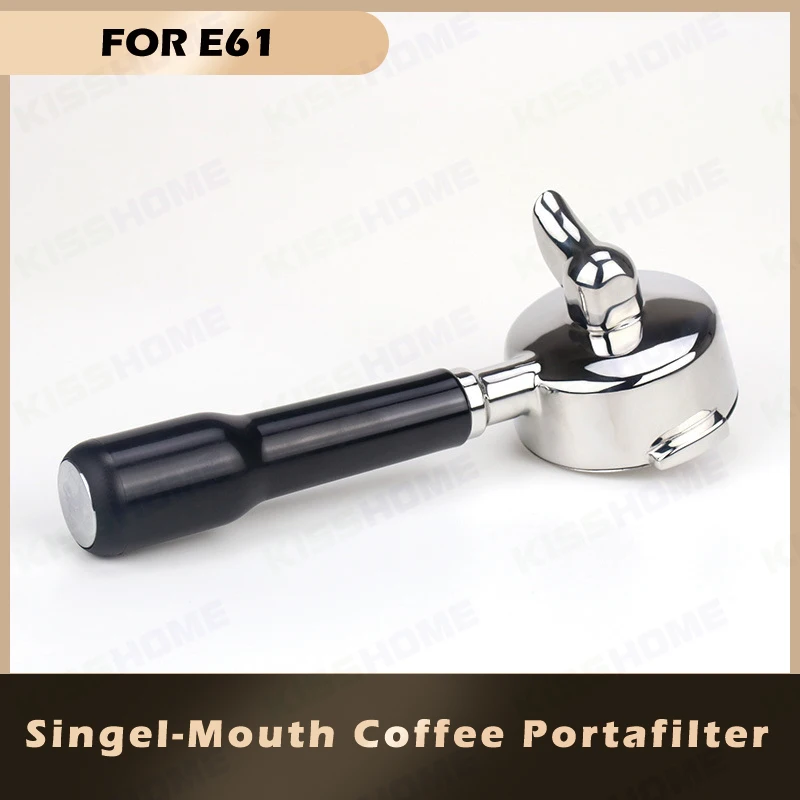58MM Einzel/Doppel-Mund Kaffee Boden Siebträger Für E61 Filter 58MM Filter Korb Kaffee Zubehör Edelstahl stahl – Detail 10