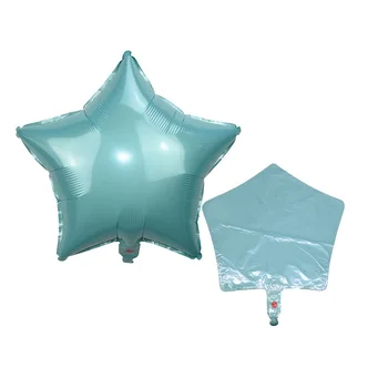 

10Pcs 18inch Star Balloon Baby Blue Pentagram Aluminum Foil Balloons Helium Inflatable Wedding Birthday Party Globos Decor