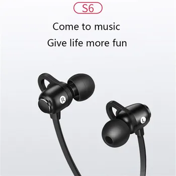 

New s6 Wireless Headphones Waterproof Bluetooth Headphone Support Two Device Sports Earphone With Mic For iphone xiaomi Sport