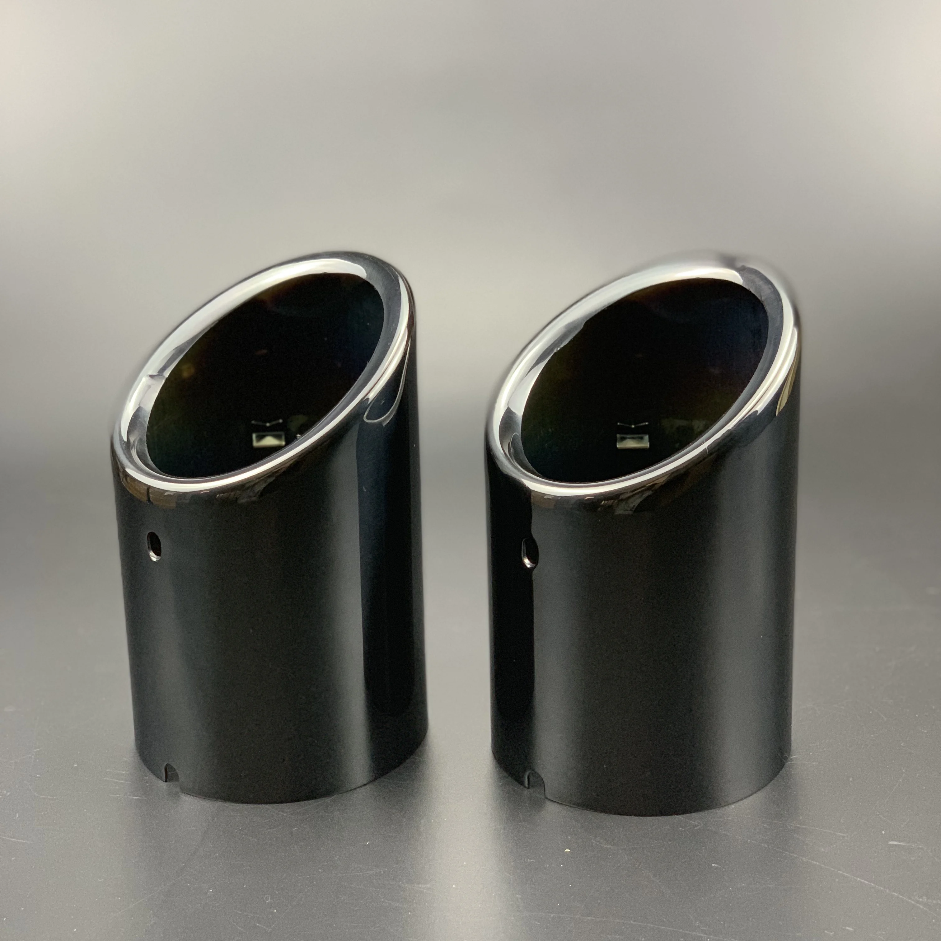 2pcs Car-styling Car Exhaust End Tip Pipe For Audi A5 Inlet 88mm Stainless Steel Muffler Tail Throat Decoration Accessories