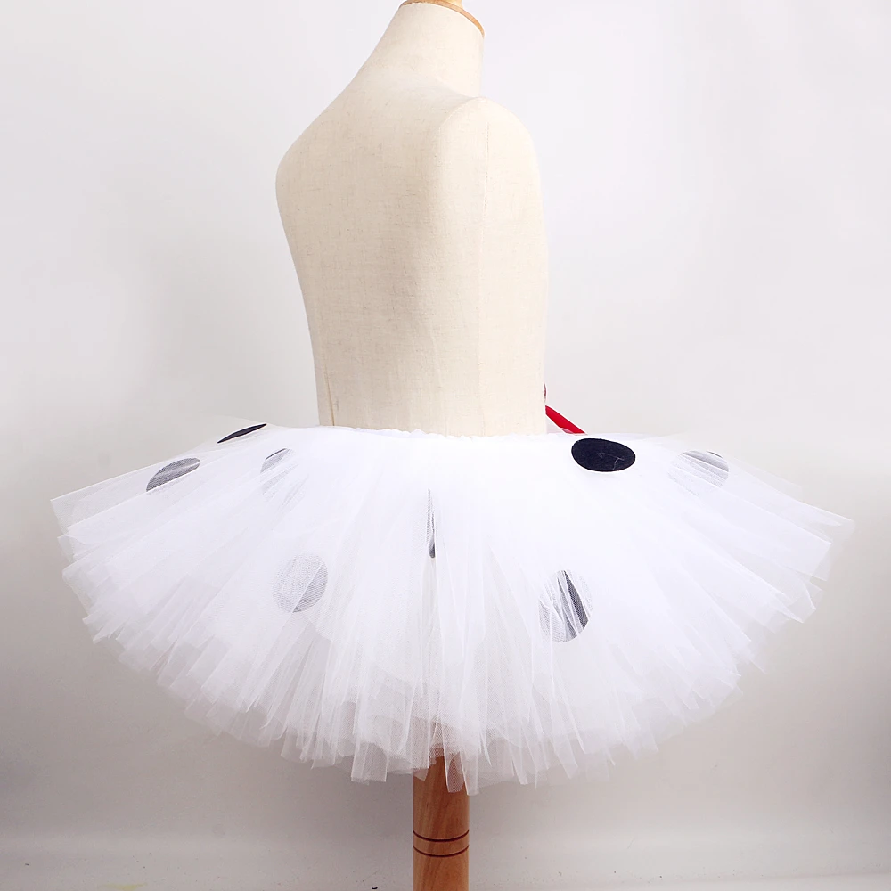White Dalmatian Dog Tutu Skirt Outfit for Baby Girls Animal