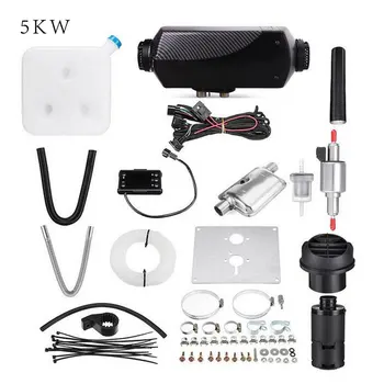 

2/3Kw 5kw 8KW LCD/Knob/Digital Switch Single hole heater with muffler Black plaid