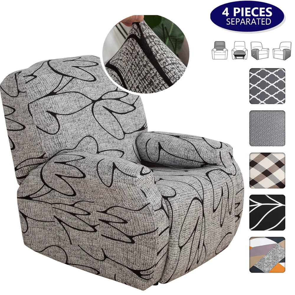 JacquardStretchSofaCoverReclinerProtectionPadGreenWaterproof