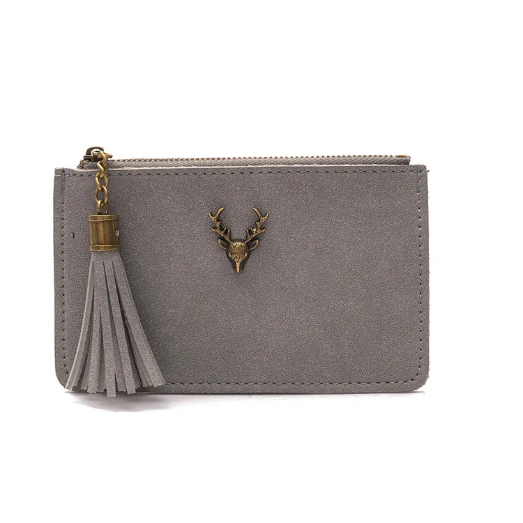 

Women's Wallet Dull Polish Deer Head Mini Purse Students Wallet New Style Korean-style Short Versatile Women's Wallet