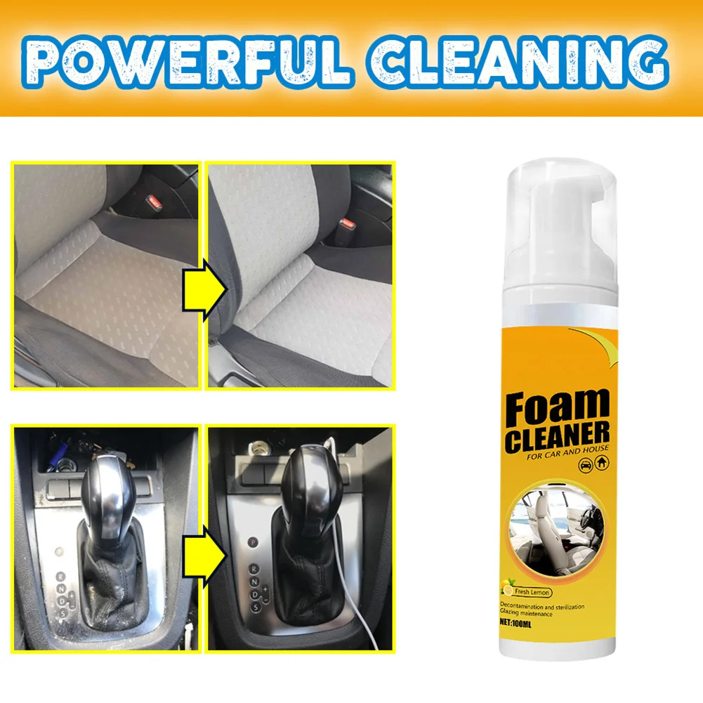 300ml Multi-purpose Foam Cleaner Spray Anti-aging Automoive Cleaning Tool Home Car Interior Wash Foam Cleaner Refurbish Cleaning car seats cleaner