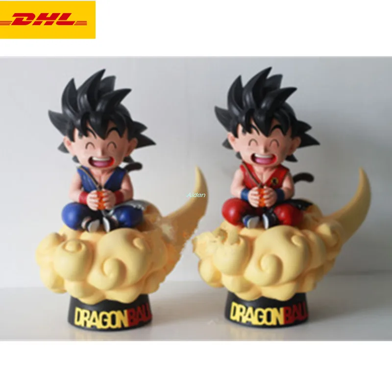 9 "Статуя Dragon Ball Z бюст Супер Saiyan Son Goku Boyhood сидящий позиционный Somersault облако GK экшн-модель игрушечная коробка 22 см Z2791
