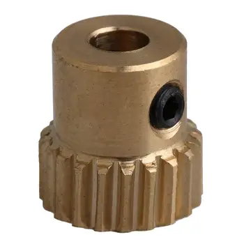 

Yellow 0.5 Modulus 20T 30T 40T 50T 60T Brass Worm Gear Wheel with Screw for Drive Gear Box Shaft