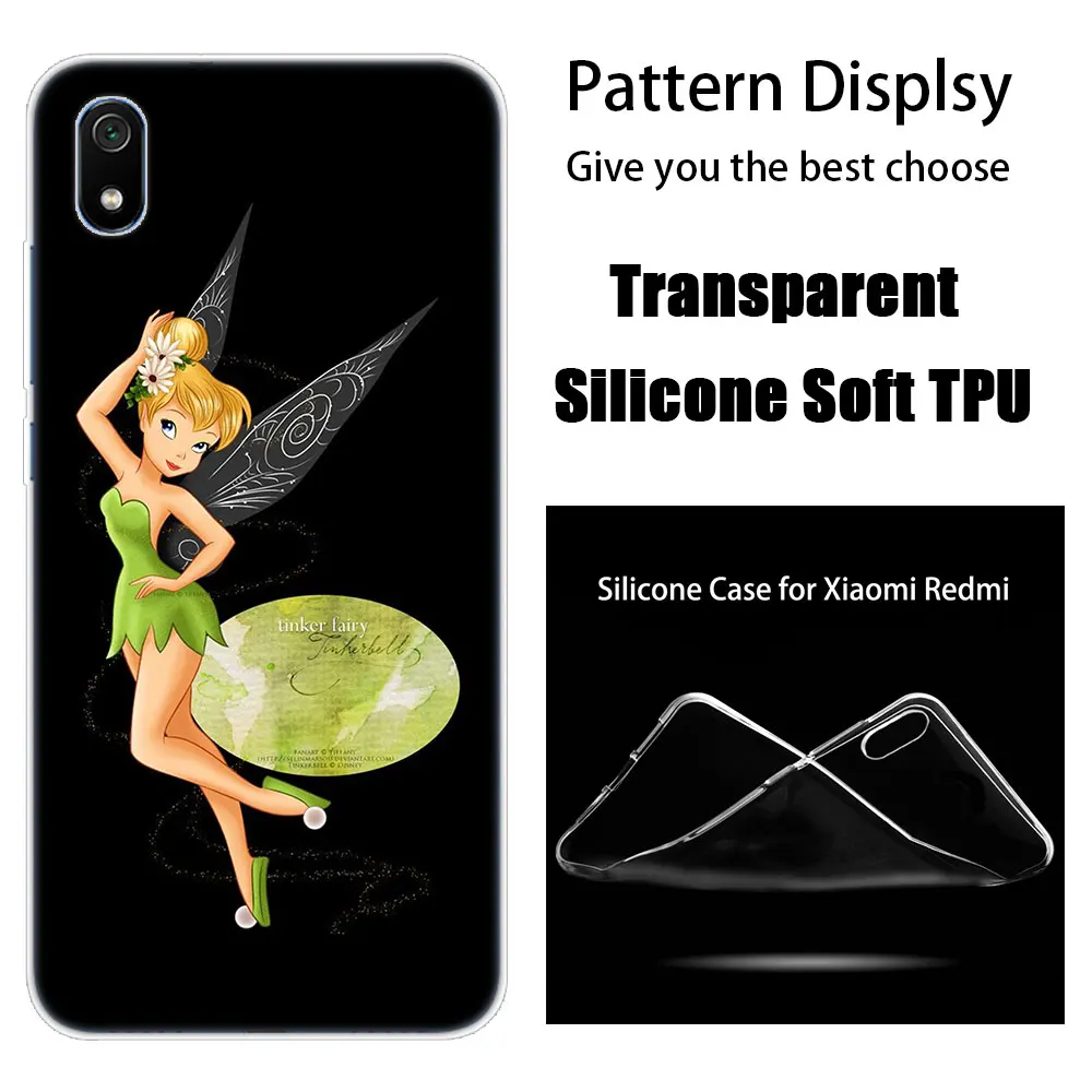 006 Роскошный силиконовый чехол принцессы Tinker bell для Xiaomi Redmi K20 Pro 7 7A 6 6A 4X5 Plus S2 GO Note 8 7 6 5 Pro 4 Fashion - Цвет: 006