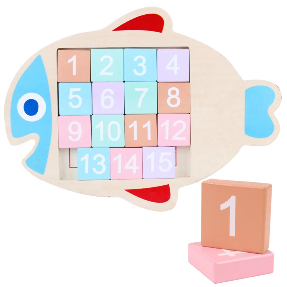 A2 Новая детская математическая игрушка Sudoku деревянная форма рыбы движущиеся блоки цифровые Пазлы игра Babys раннего обучения игрушки подарки Sozzy - Цвет: A2