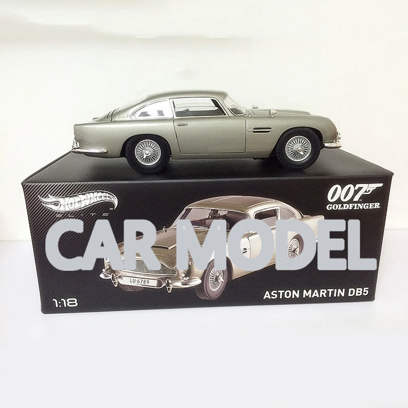 1:18 Масштаб сплава игрушечные транспортные средства горячие колеса 007 Aston Martin DB5 модель автомобиля Детские игрушечные машинки оригинальные авторизованные детские игрушки