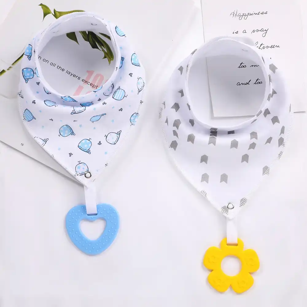 baby bandana drool bibs and teething toys