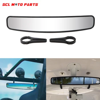 

ALconstar-Racing Motorcycle 1.75" UTV Rear View Race Mirror Roll Bar Cage Rearview Center Mirror ATV Wide Angle Convex Mirrors