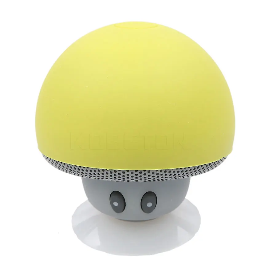 Kebidu Универсальный беспроводной гриб Bluetooth динамик присоска чашки аудио приемник музыка стерео сабвуфер Mp3 плеер держатель динамик - Цвет: Yellow