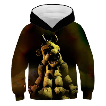 

New Autumn 3D print Five Nights at Freddys Sweatshirt For Boys School Hoodies For Boys FNAF Costume For Teens Sport Clothes