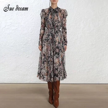 

2020 New Spring Ladies Dress Long Sleeve O-Neck Print Two-piece Dress Bodycon Sexy Elegant Celebrity Party Dress Vestidos