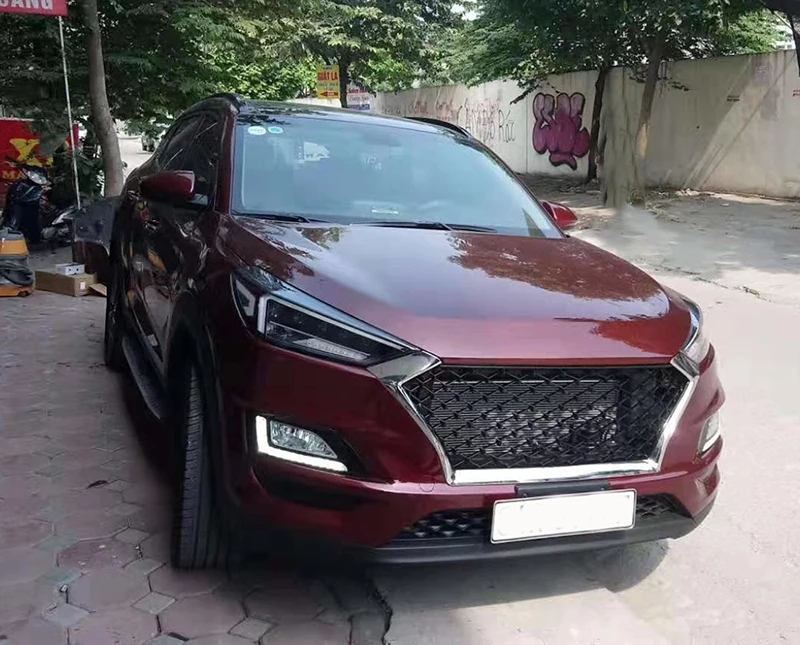 Передняя гоночная решетка для hyundai Tucson FUSION гриль Маска Крышка грили подходит для FUSION MONDEO Черный Серебристый Автомобиль Стайлинг