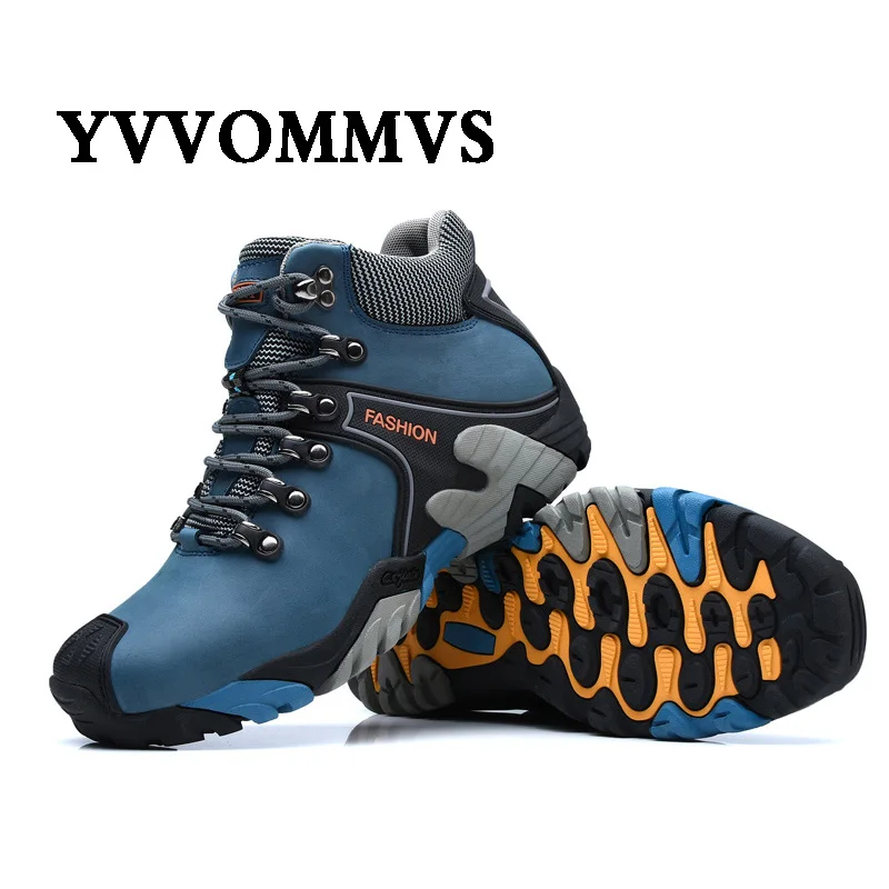 Новинка зимняя обувь для альпинизма мужчин мягкие износостойкие Нескользящие