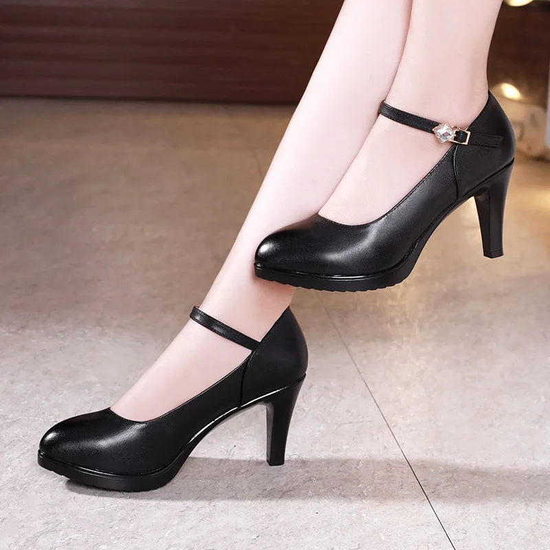 

Plus Size 32-43 Stilettos Platform Shoes Women Pumps 2019 Spring Fall High Heels Shoes Red White Wedding Shoes Ladies