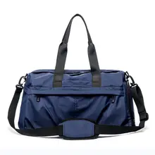 Большая багажная сумка Ougger для путешествий, повседневные сумки, сумки на плечо для мужчин, Синяя Нейлоновая последняя модель, корейский стиль, водонепроницаемые спортивные сумки