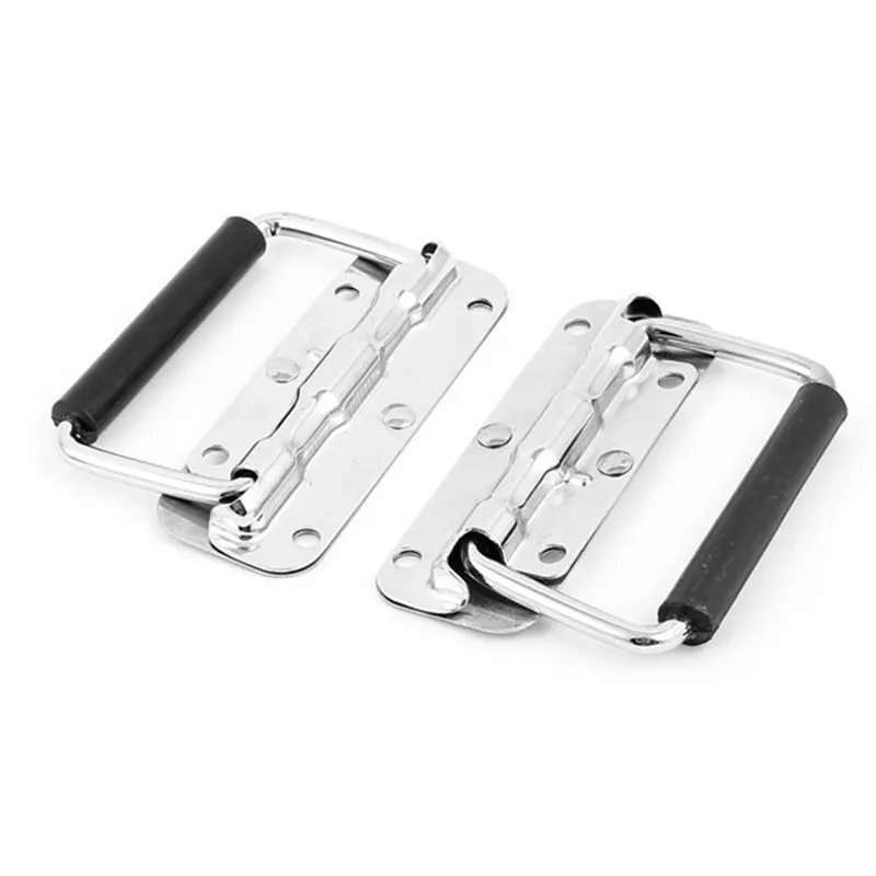 

2 pcs 11cmx7.5 cm spring loaded stainless steel tool box door puller