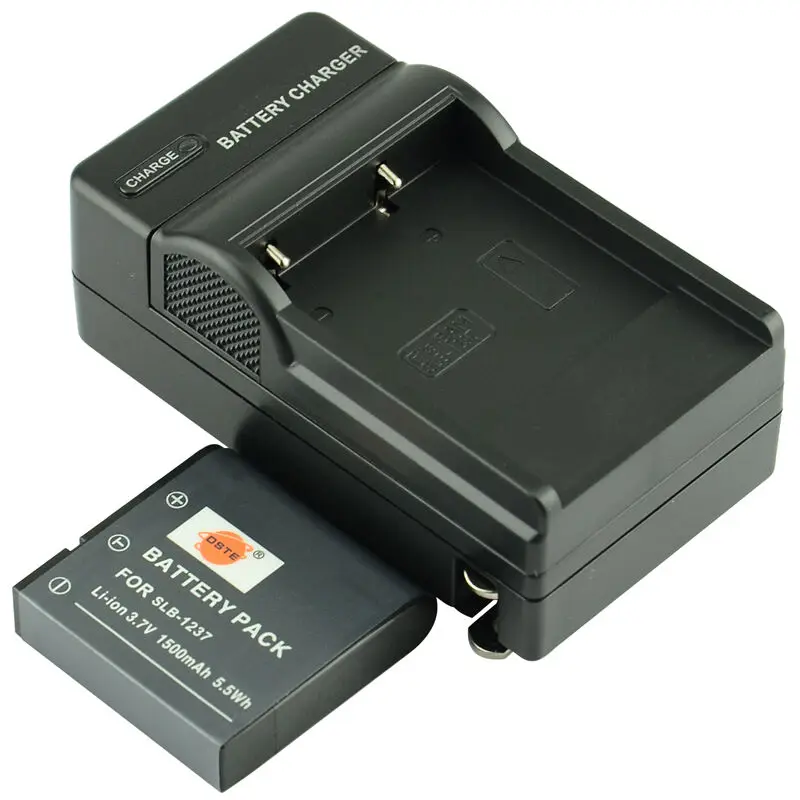 2 шт. 1500 мАч 3,7 V SLB-1237 1237 DSTE Камера Батарея двойной Зарядное устройство для samsung/Epson/Sigma L85 L55 L1500V DP1 DP2 DP1S DP2S