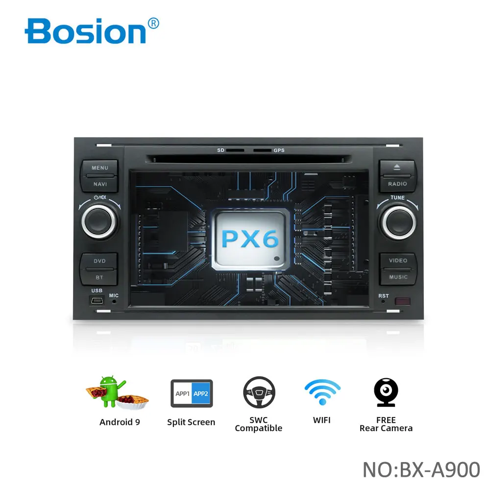 Bosion 2 din Android 10 Автомобильный GPS для Ford Mondeo S-max Focus C-MAX Galaxy Fiesta transit Fusion Connect kuga dvd-плеер 4 Гб 64 ГБ Bosion 2 din Android 10 Автомобильный GPS для Ford Mondeo S-max Focus C-MAX Galaxy Fiesta transit Fusion Connect kuga dvd-плеер 4 Гб 64 ГБ