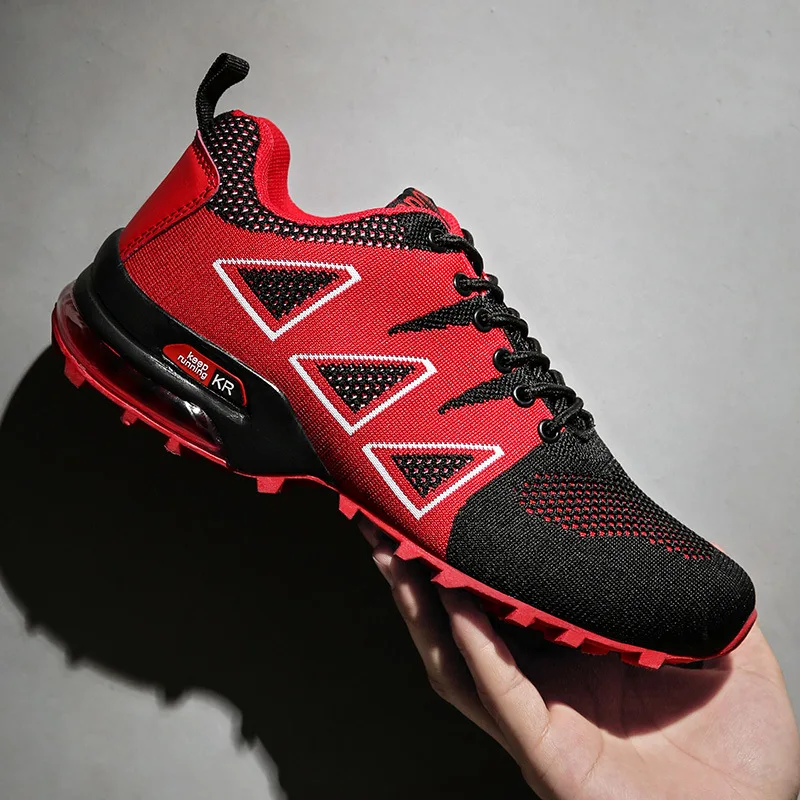 

2018 Spring And Summer New Style Fly Woven Air Cushion Running Shoes Men Outdoor Mountain Climbing Athletic Shoes Large Size 47