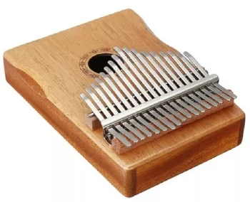 

17 Keys Solid Wood Thumb Finger Piano Play with Guitar Wood Musical Instruments