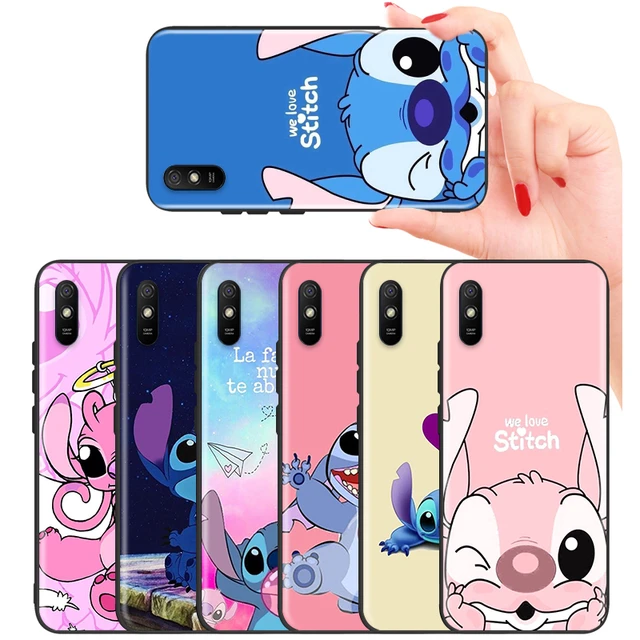 Funda de teléfono para Redmi 9A 9AT, carcasa trasera con dibujos animados  divertidos Stitch Love, Funda de silicona suave para Redmi9A 9 A 9 AT  Redmi9AT Coque Bumper - AliExpress