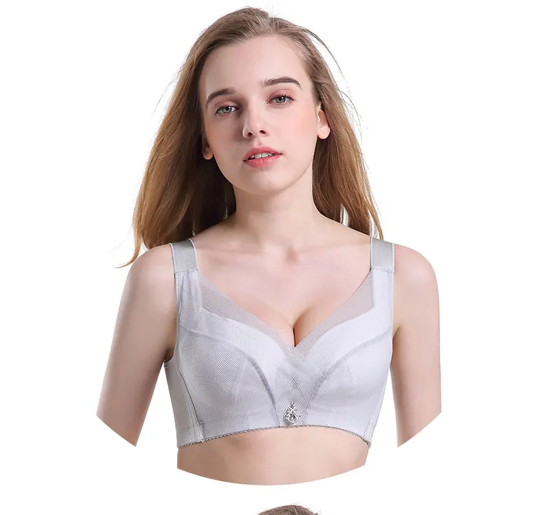 Ultra Thin Push Up Bra Women Push up Vest Bras Wirefree Plus Size Thin Cup Minimizer Floral Crop Top Bh BCD Cup 75-120 Intimates