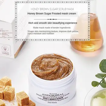 

65g Honey Brown Sugar Scrub Mask Gentle Cleansing Exfoliating Dull Cream Mask Care Moisturizing Matte Face Improves V9J2