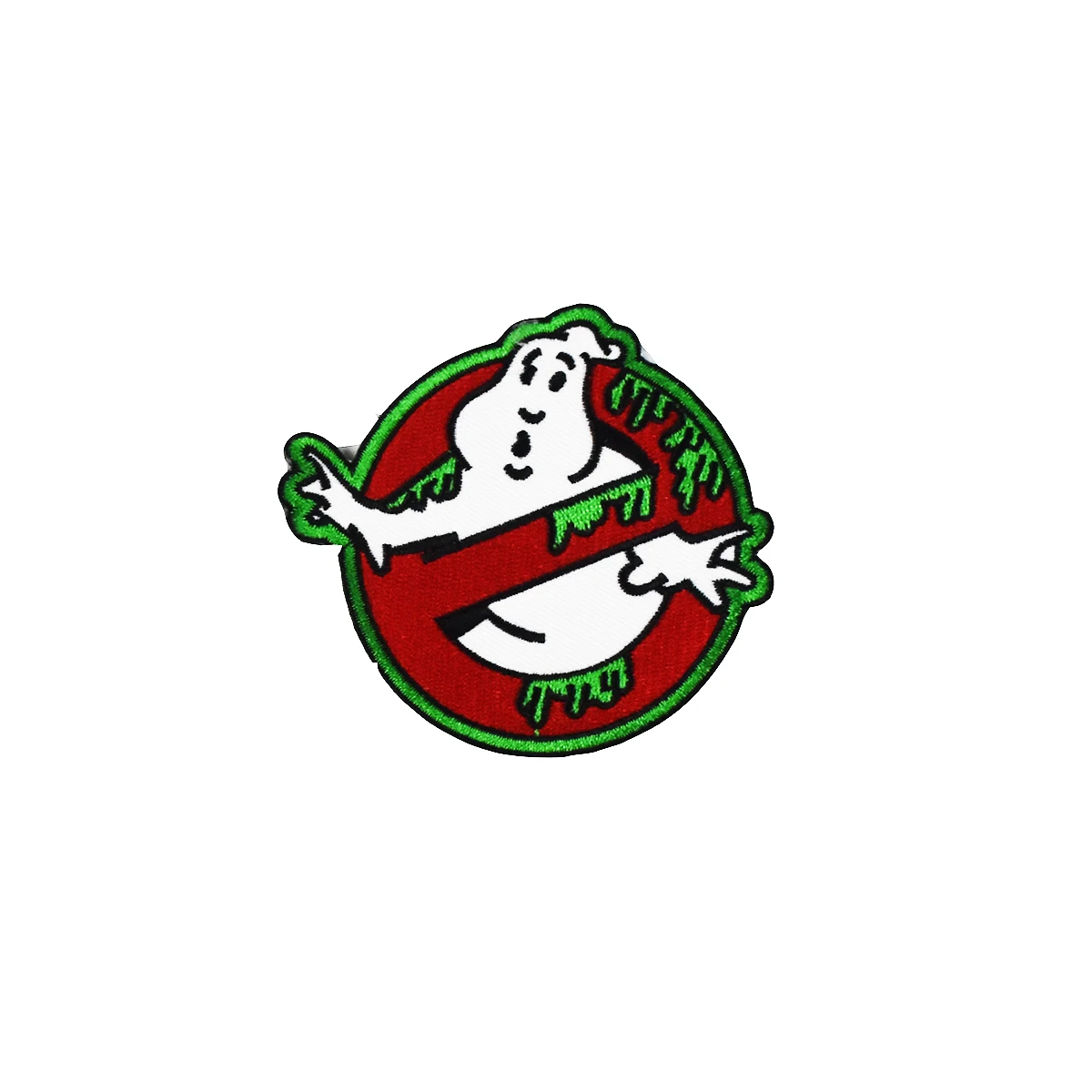 

Ghostbuster Green Slime Ghost Patch Emblem biker retro emo punk rockabilly applique sew on/ iron on patch patchwork accessories