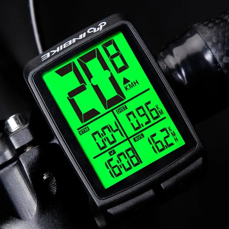 Waterproof Bicycle Computer Wireless MTB Bicycle Speedometer Stopwatch Cycling LED Digital Rate Counter Bike Accessories INBIKE
