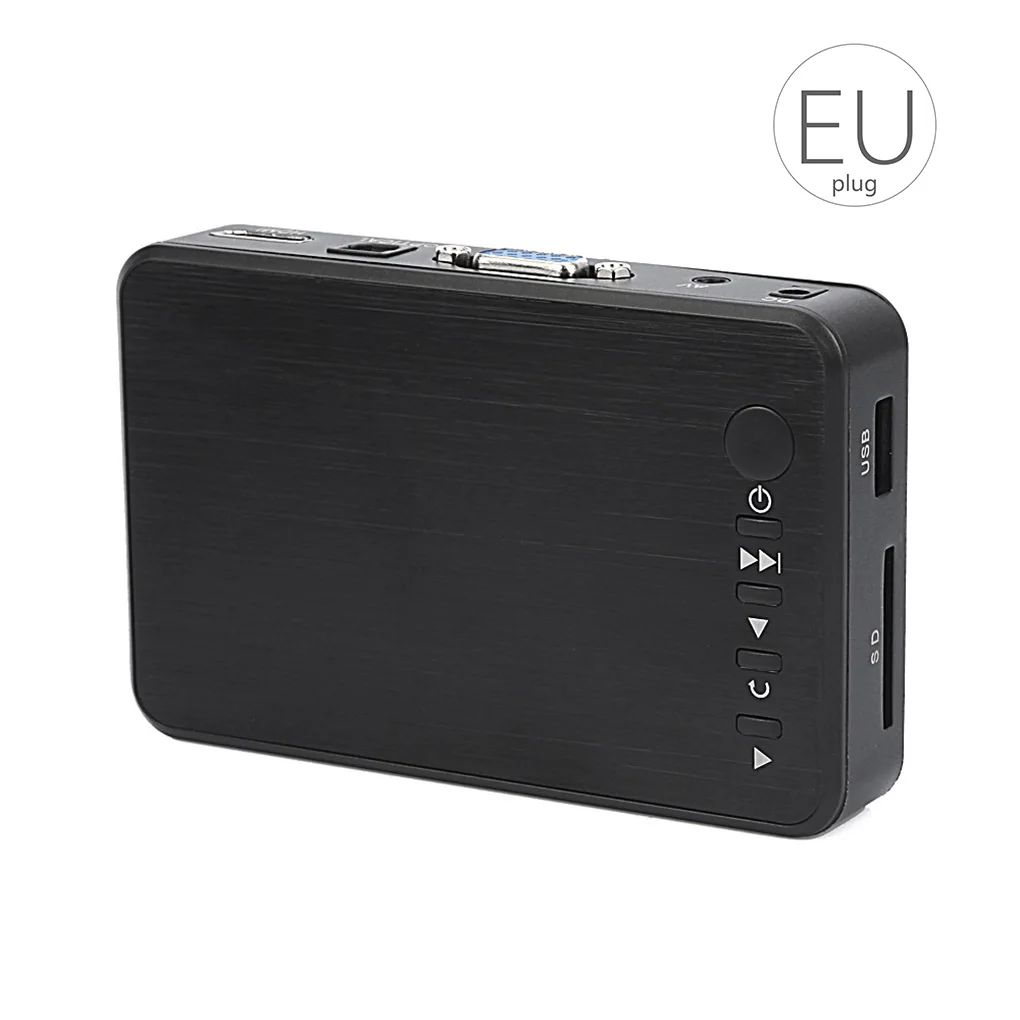 Мини медиа Full HD мультимедийный плеер 1080P USB внешний SD SDHC MMC карты U диск медиаплеер VGA AV выход EU/US/UK/AU разъем