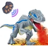 Spray Dinosaur Kids Pet Remote Control Toys Walking Tyrannosaurus Animal Model Color Light Sounds Children Gift 1