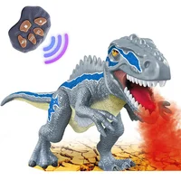 Spray Dinosaur Kids Pet Remote Control Toys Walking Tyrannosaurus Animal Model Color Light Sounds Children Gift 1