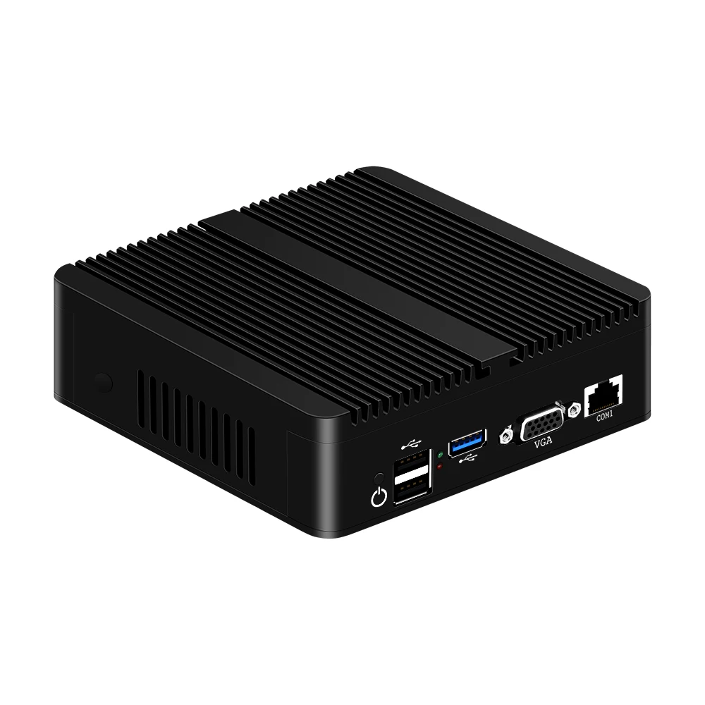 - BEBEPC Fanless Mini PC QuadCore Celeron J1900 4Gigabit Ethernet LAN Router Firewall Windows 1087 Ubuntu PfSense 4RJ45 Wifi