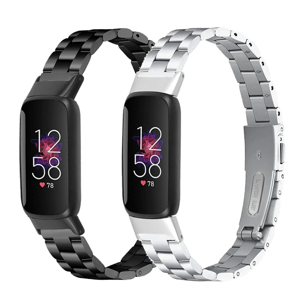 Stainless Steel Metal Bracelet For Fitbit luxe Replacement Smart Watch Band Strap Special Edition Wristbands | Электроника
