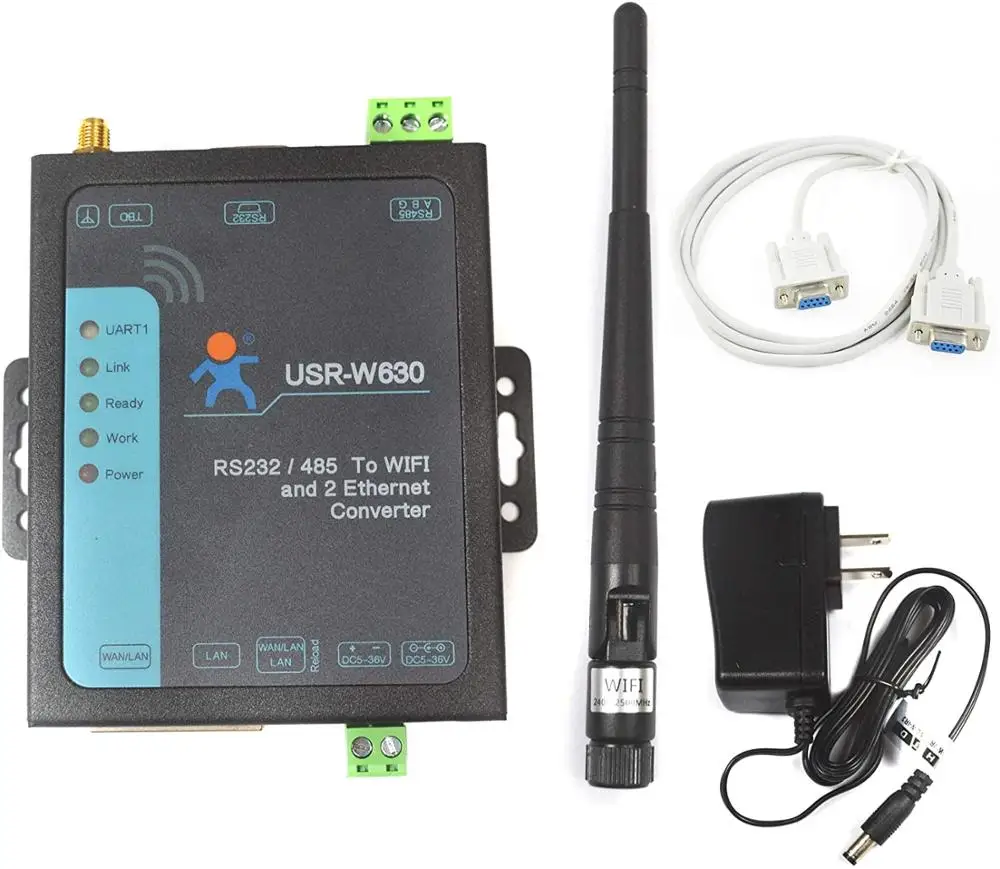RS232/RS485 Wi-Fi и Ethernet промышленный последовательный к Ethernet-конвертеру порты Sup 2 порта