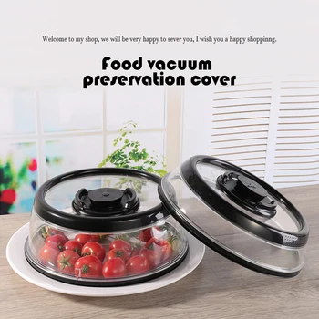 

1pcs Food Fresh Keep Lid Vacuum Food Sealer Cover Itchen Instant Fresh Crisper Fruit Preservation Food Fresh Keeping Wrap