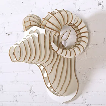 

Argali Head Wall Hanging DIY Creative Home Living Room TV Wall Decor Background Wall Decor Pendant Animal Wall Decor M3168