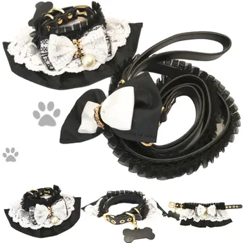 

Fashion Pet Dog Adjustable Collar Leash Set Princess Style For Small Medium Dogs Teddy Leading Accessories Dropshipping AML29