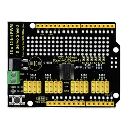 Keyestudio servomotor PCA9685 de 16 canales, protector de accionamiento I2C para Arduino Robot Raspberry Pi