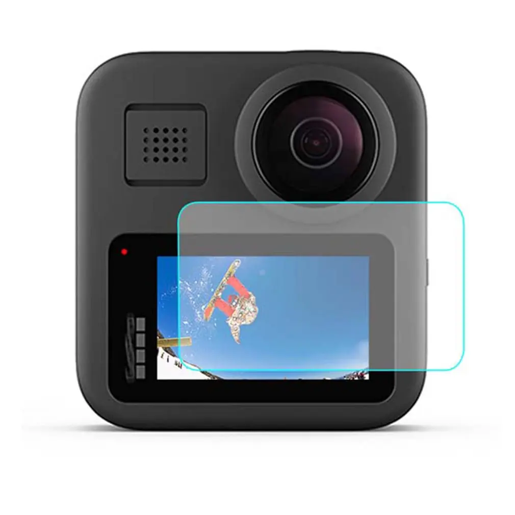 2 компл. Закаленное стекло протектор экрана для Gopro Max Спорт Защита для экрана камеры пленка закаленное стекло камера аксессуары