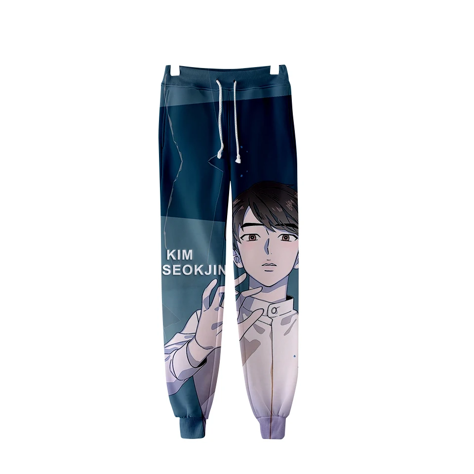 8 Новая мода Save Me Kpop 3d Jogger шаровары хип хоп мужские и женские длинные свободные брюки повседневные Homme 3D фитнес брюки спортивные брюки 4XL - Цвет: 8